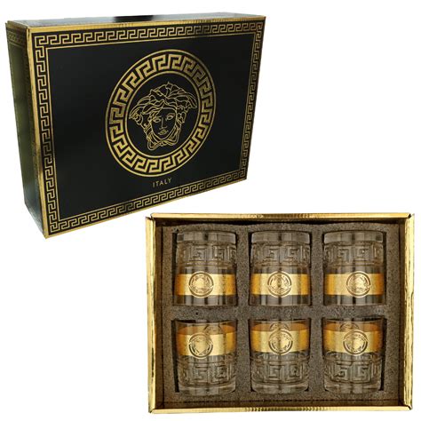 versace glasses whiskey|Versace whiskey glasses price.